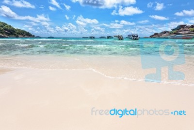 Beach And Sea Of Similan Islands In Thailand Stock Photo