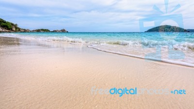 Beach And Waves At Similan National Park In Thailand Stock Photo