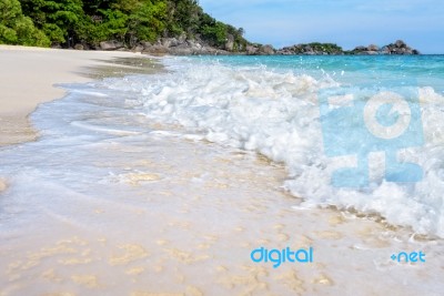 Beach And Waves At Similan National Park In Thailand Stock Photo