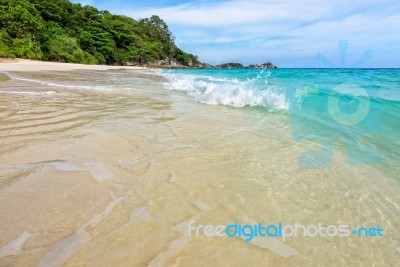 Beach And Waves At Similan National Park In Thailand Stock Photo