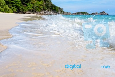 Beach And Waves At Similan National Park In Thailand Stock Photo