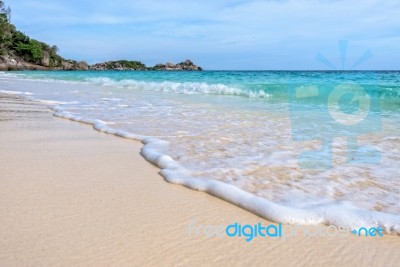 Beach And Waves At Similan National Park In Thailand Stock Photo