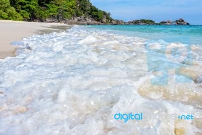 Beach And Waves At Similan National Park In Thailand Stock Photo