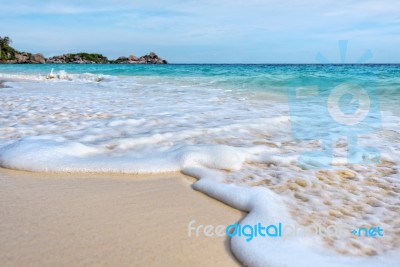 Beach And Waves At Similan National Park In Thailand Stock Photo