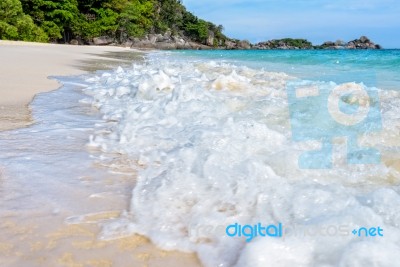 Beach And Waves At Similan National Park In Thailand Stock Photo