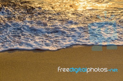 Beach At Sunrise Stock Photo