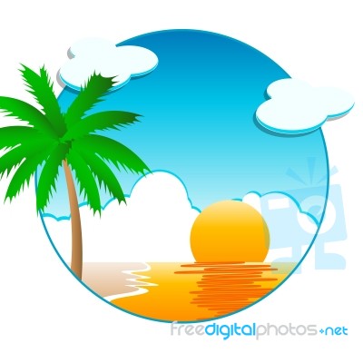 Beach Background Stock Image