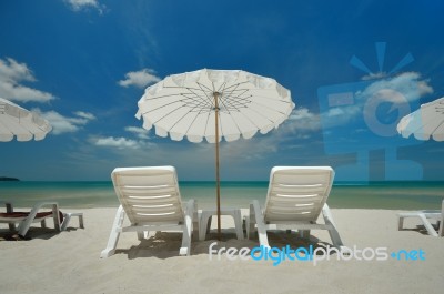 Beach Chair Stock Photo