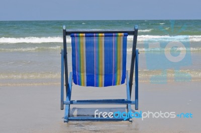 Beach Chair Stock Photo