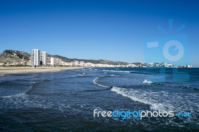 Beach Cullera Stock Photo