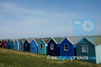 Beach Huts Stock Photo