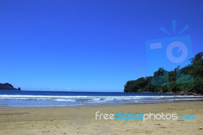 Beach In Java Indonesia Stock Photo