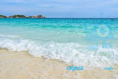 Beach In Summer Of Thailand Stock Photo