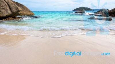 Beach In Summer Of Thailand Stock Photo