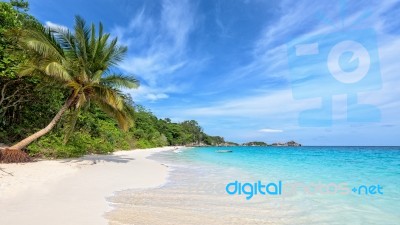 Beach In Summer Of Thailand Stock Photo