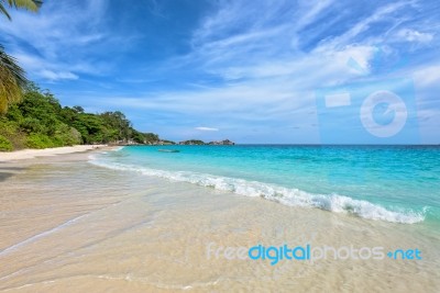 Beach In Summer Of Thailand Stock Photo