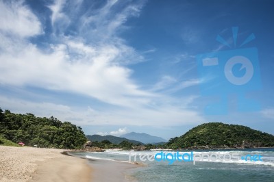 Beach In Trinidade - Paraty, Rio De Janeiro State, Brazil Stock Photo