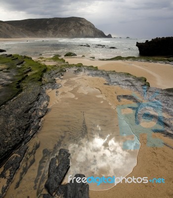 Beach Of Castelejo Stock Photo