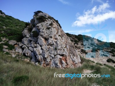 Beach Of Furnas In The Algarve Stock Photo