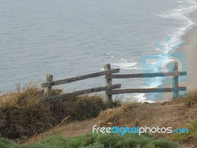 Beach Overlook Stock Photo