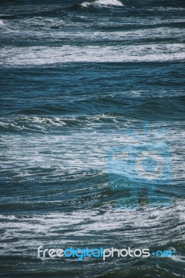 Beach Scene At Kings Beach, Queensland Stock Photo