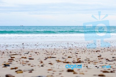 Beach Stones Background  Stock Photo