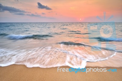 Beach Sunset Stock Photo