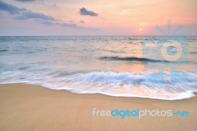 Beach Sunset Stock Photo