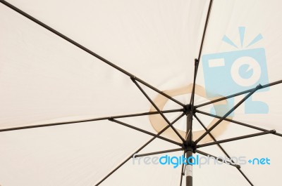 Beach Umbrella Background Stock Photo