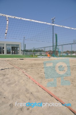 Beach Volleyball Stock Photo