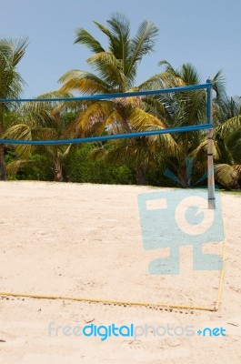 Beach Volleyball Stock Photo