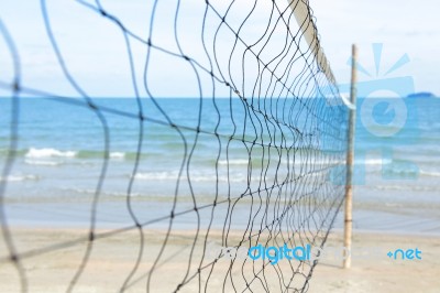 Beach Volleyball Stock Photo