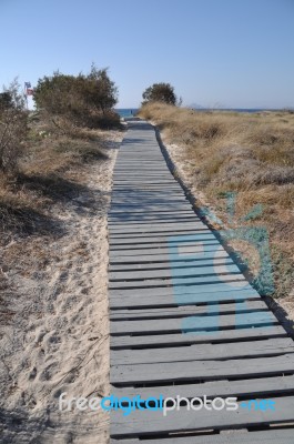 Beach Walkway Stock Photo