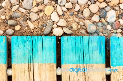 Beach Walkway Detail Stock Photo