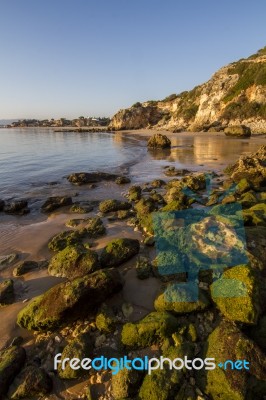 Beaches Near Ferragudo, Portugal Stock Photo