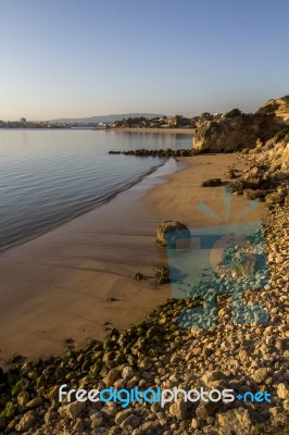 Beaches Near Ferragudo, Portugal Stock Photo