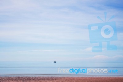 Beaches On Blue Sea Stock Photo