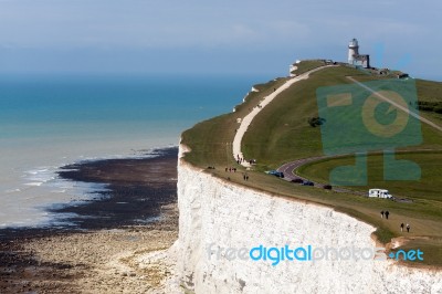 Beachey Head, Sussex/uk - May 11 :  The Belle Toute Lighthouse A… Stock Photo