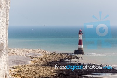 Beachey Head, Sussex/uk - May 11 : The Lighthouse At Beachey Hea… Stock Photo