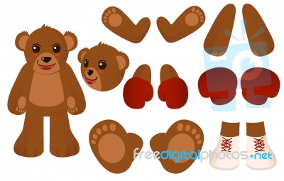 Bear Character Stock Image