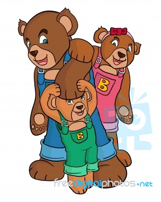 Bear Family Stock Image