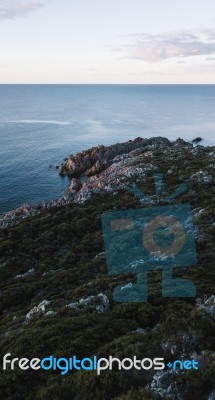 Beautiful Aerial View Of Rocky Cape, Tasmania Stock Photo