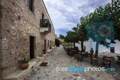 Beautiful Ancient Town Monemvasia Stock Photo