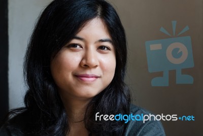 Beautiful Asian Woman Stock Photo