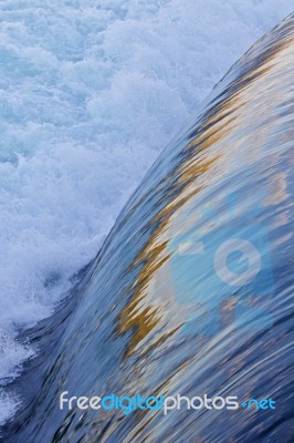 Beautiful Background With Small Waterfalls Close To The Amazing Niagara Falls Stock Photo