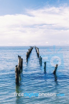 Beautiful Beach At Bridport, Tasmania, Australia Stock Photo