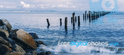 Beautiful Beach At Bridport, Tasmania, Australia Stock Photo