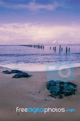 Beautiful Beach At Bridport, Tasmania, Australia Stock Photo