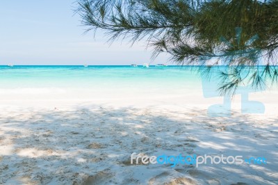 Beautiful  Beach At Ta Chai Island, Phang Nga Thailand Stock Photo