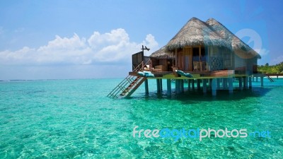 Beautiful Beach In Bali Indonesia Stock Photo